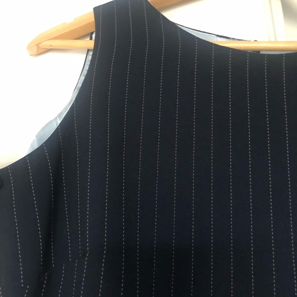 Navy Blue White Striped - Picture 2 of 3